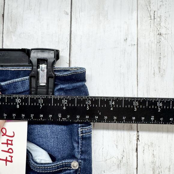 Zara Pants Women Size 6 Dark Wash High Rise Skinny Jeans Zip Fly Pockets Grunge - Picture 4 of 6